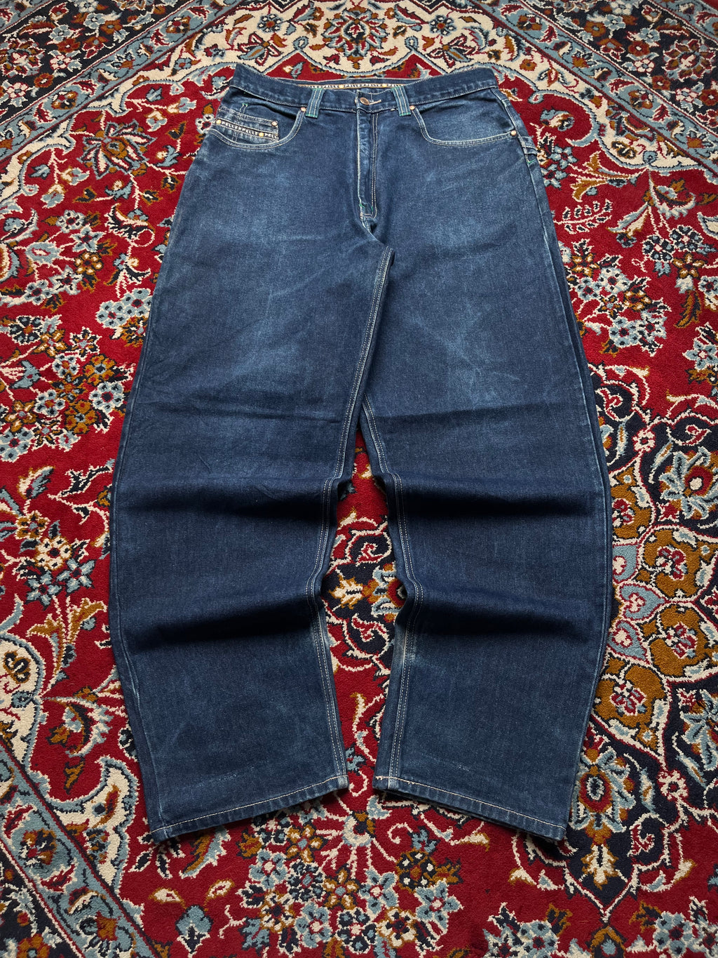Vintage Pelle Pelle Marc Buchanan Heavy weight Baggy Dark Washed JEANS - 34