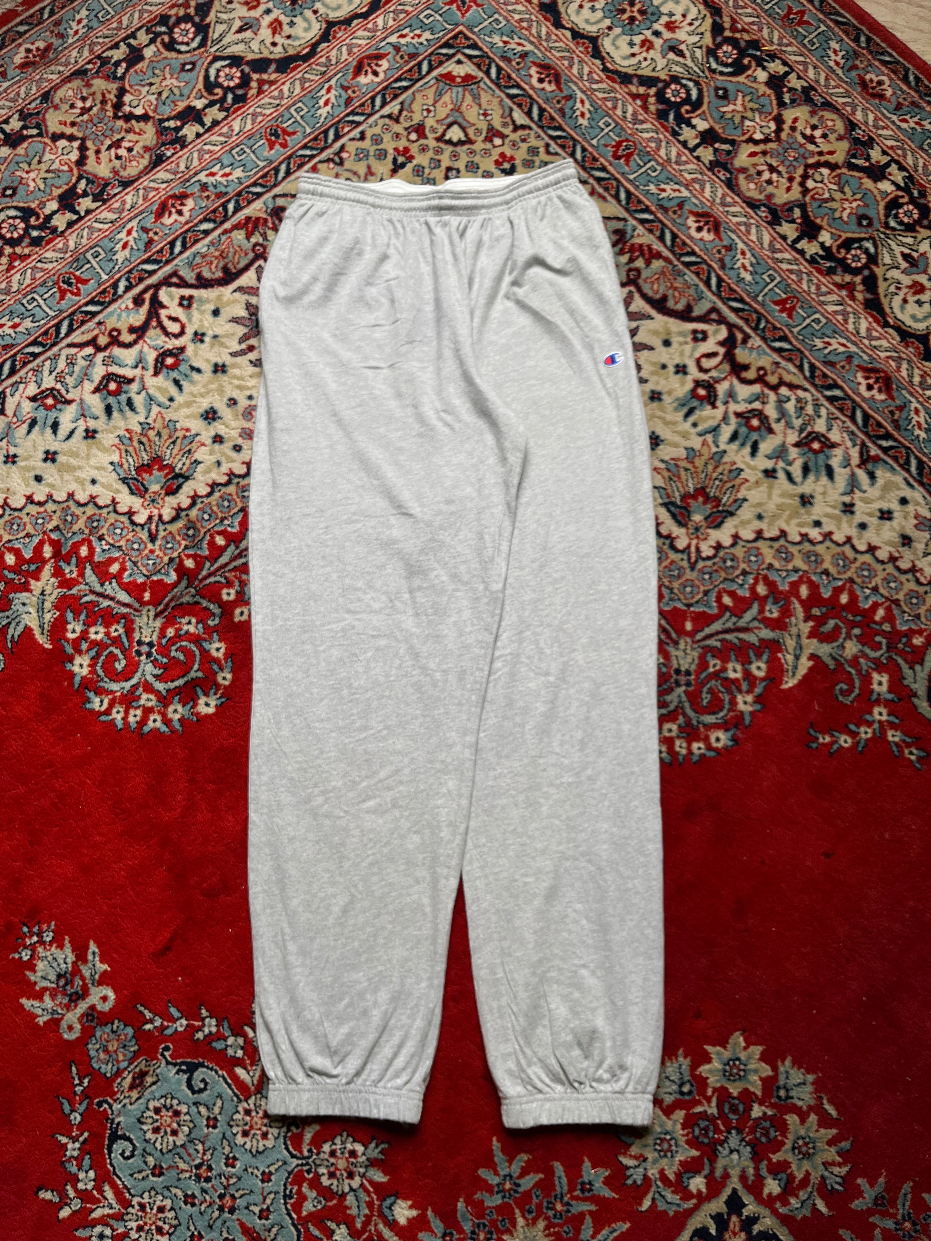 CHAMPION GREY COTTON SWEATPANTS - 26