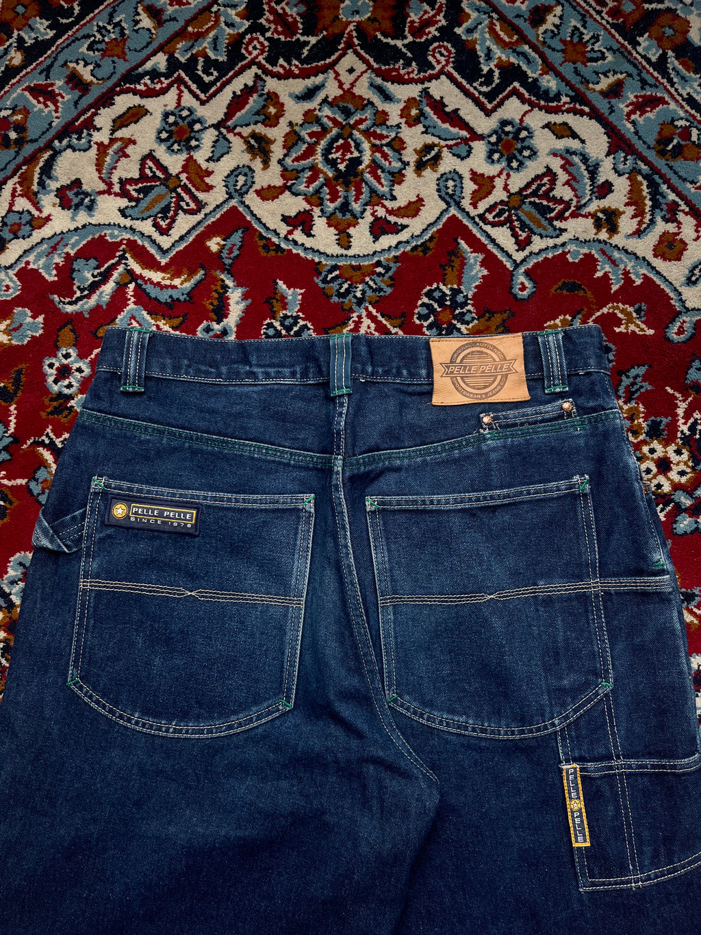 Vintage Pelle Pelle Marc Buchanan Heavy weight Baggy Dark Washed JEANS - 34