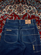 Vintage Pelle Pelle Marc Buchanan Heavy weight Baggy Dark Washed JEANS - 34