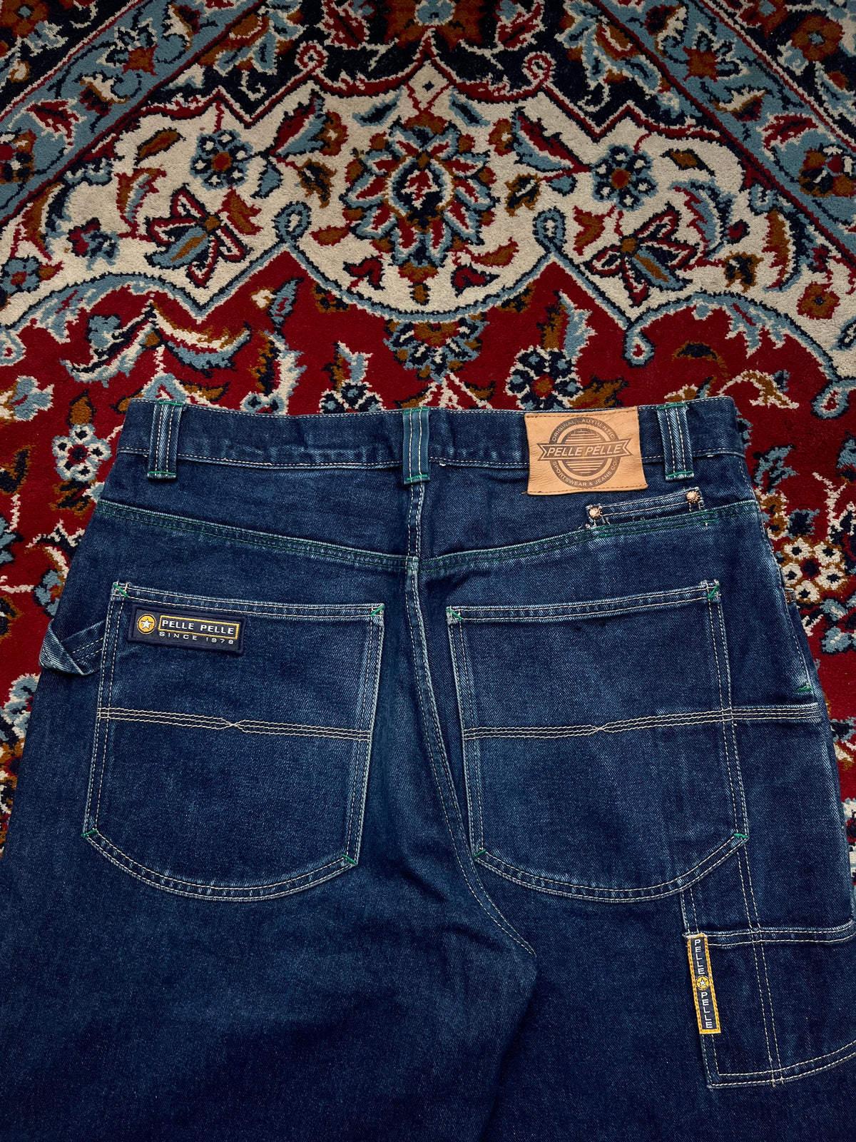 Vintage Pelle Pelle Marc Buchanan Heavy weight Baggy Dark Washed JEANS - 34