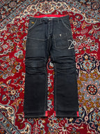 G-Star Raw Cinch Back Red Cuff Biker JEANS - 34