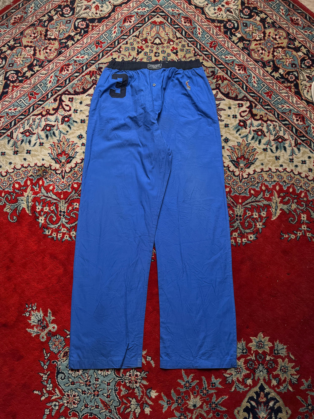 RALPH LAUREN ORGINAL POLO BLUE COTTON LOUNGE WEAR - 28