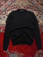 The Knit Company Black Wool Crewneck Sweater - L
