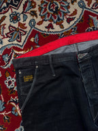 G-Star Raw Cinch Back Red Cuff Biker JEANS - 34
