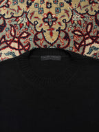 The Knit Company Black Wool Crewneck Sweater - L