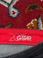 G-Star Raw Cinch Back Red Cuff Biker JEANS - 34