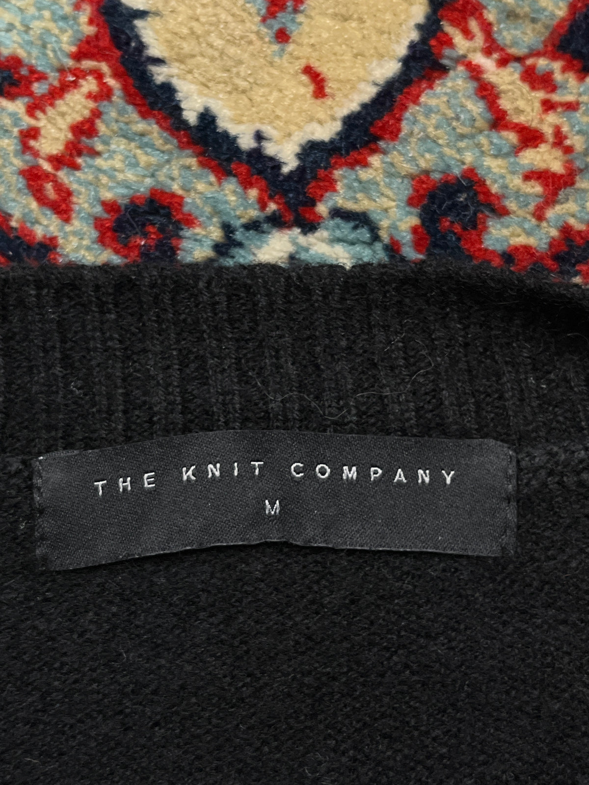 The Knit Company Black Wool Crewneck Sweater - L