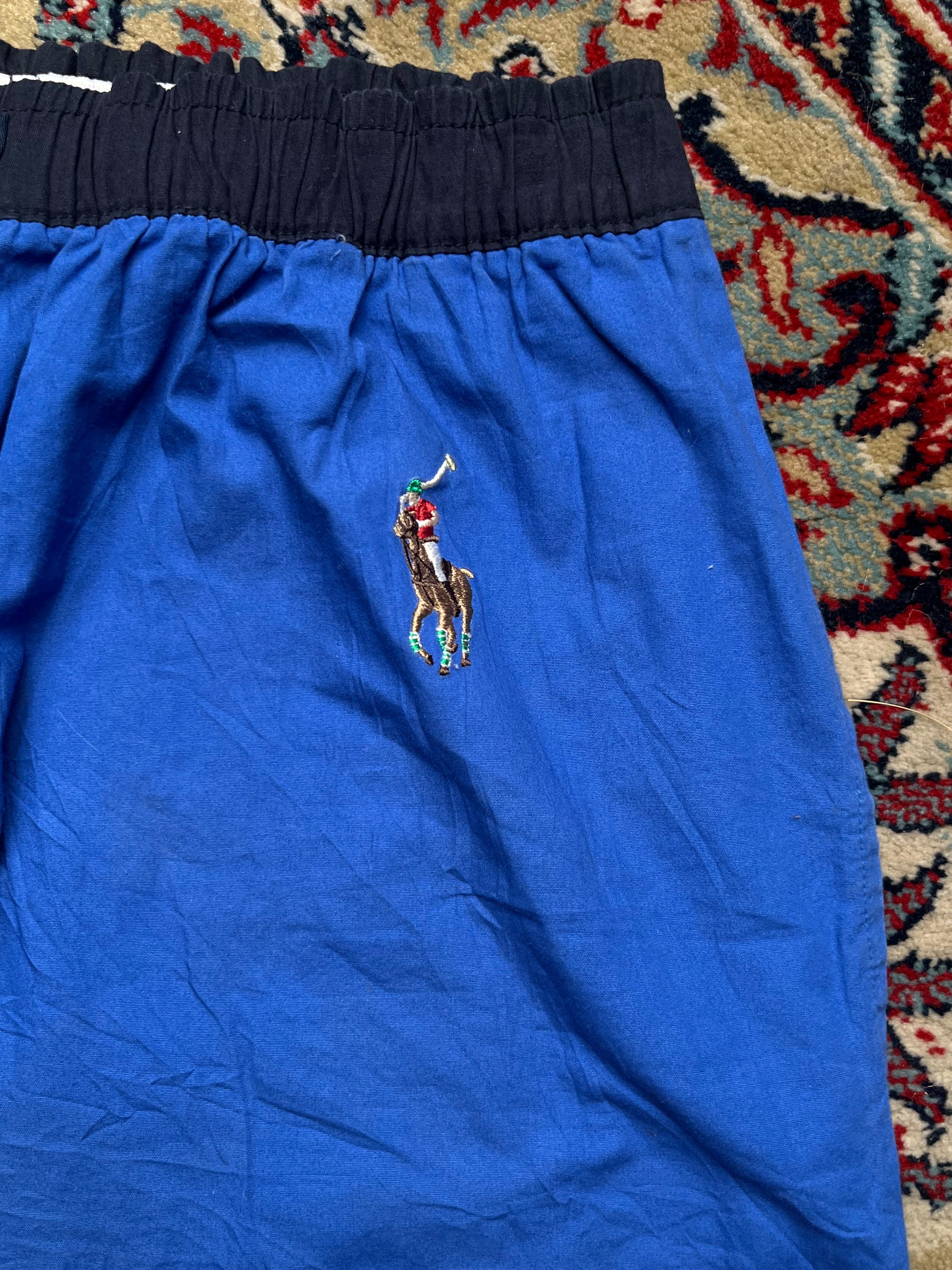 RALPH LAUREN ORGINAL POLO BLUE COTTON LOUNGE WEAR - 28