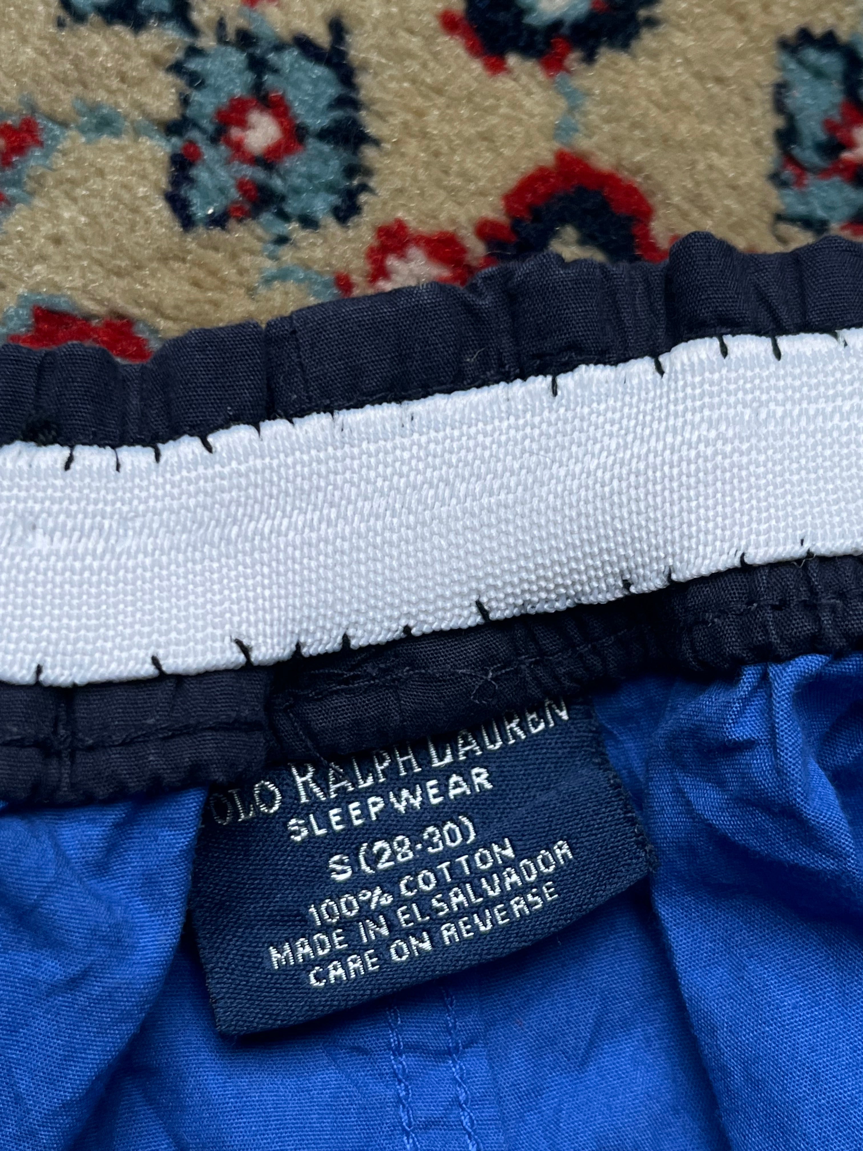 RALPH LAUREN ORGINAL POLO BLUE COTTON LOUNGE WEAR - 28