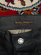 Nudie Jeans Co Black Coated Waxed Bootcut JEANS - 28