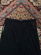 POLO RALPH LAUREN BLACK COTTON TROUSERS - 36