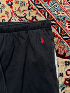 POLO RALPH LAUREN BLACK COTTON TROUSERS - 36