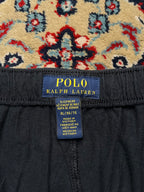 POLO RALPH LAUREN BLACK COTTON TROUSERS - 36