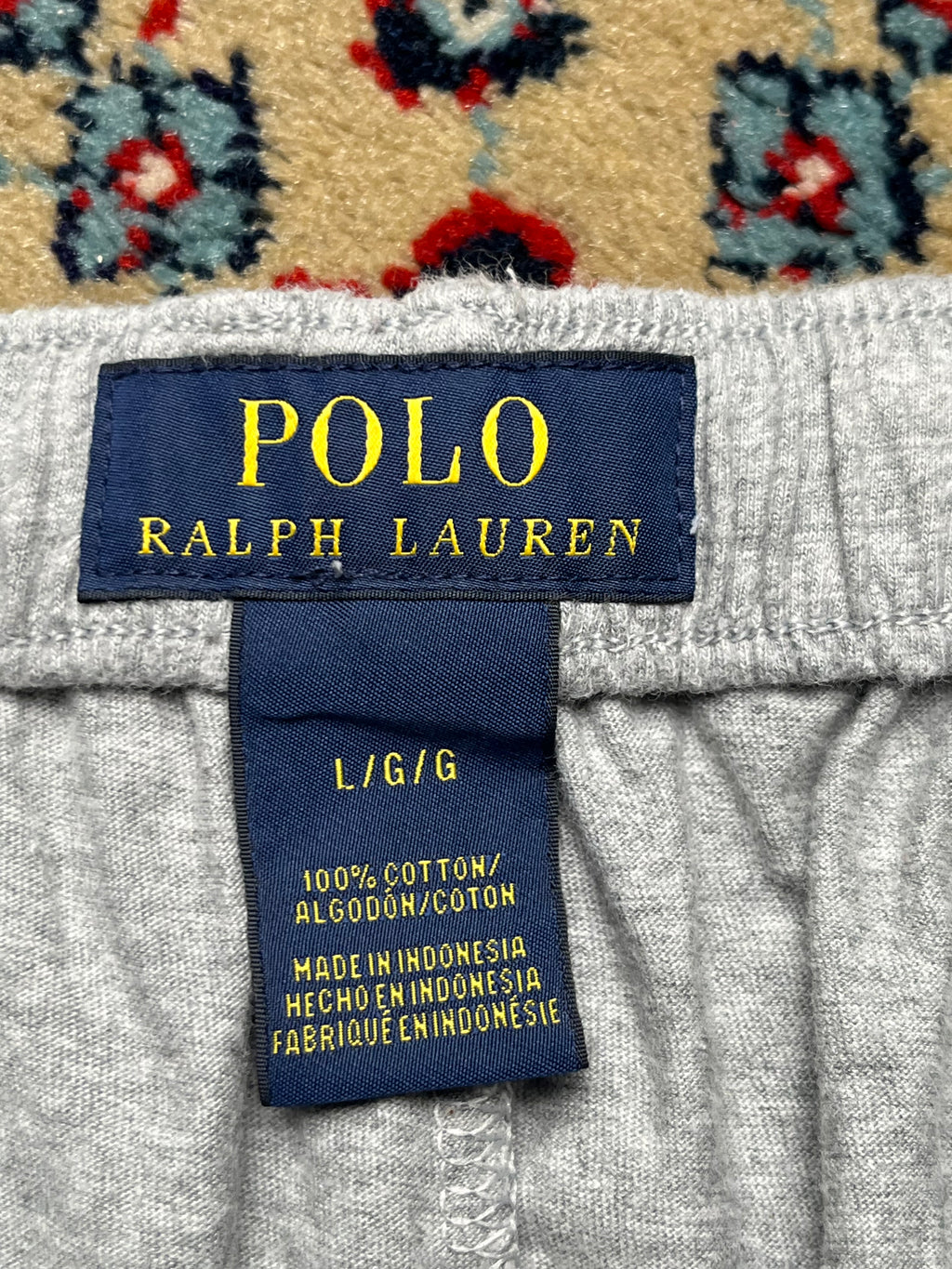 POLO RALPH LAUREN GREY COTTON SWEATPANTS - 32