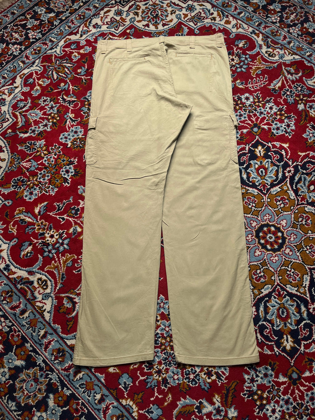 Wrangler Khaki Relaxed Fit Cargo JEANS - 38