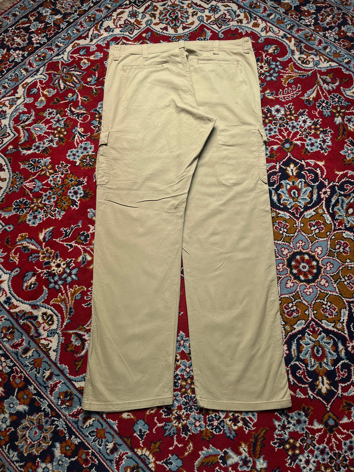 Wrangler Khaki Relaxed Fit Cargo JEANS - 38