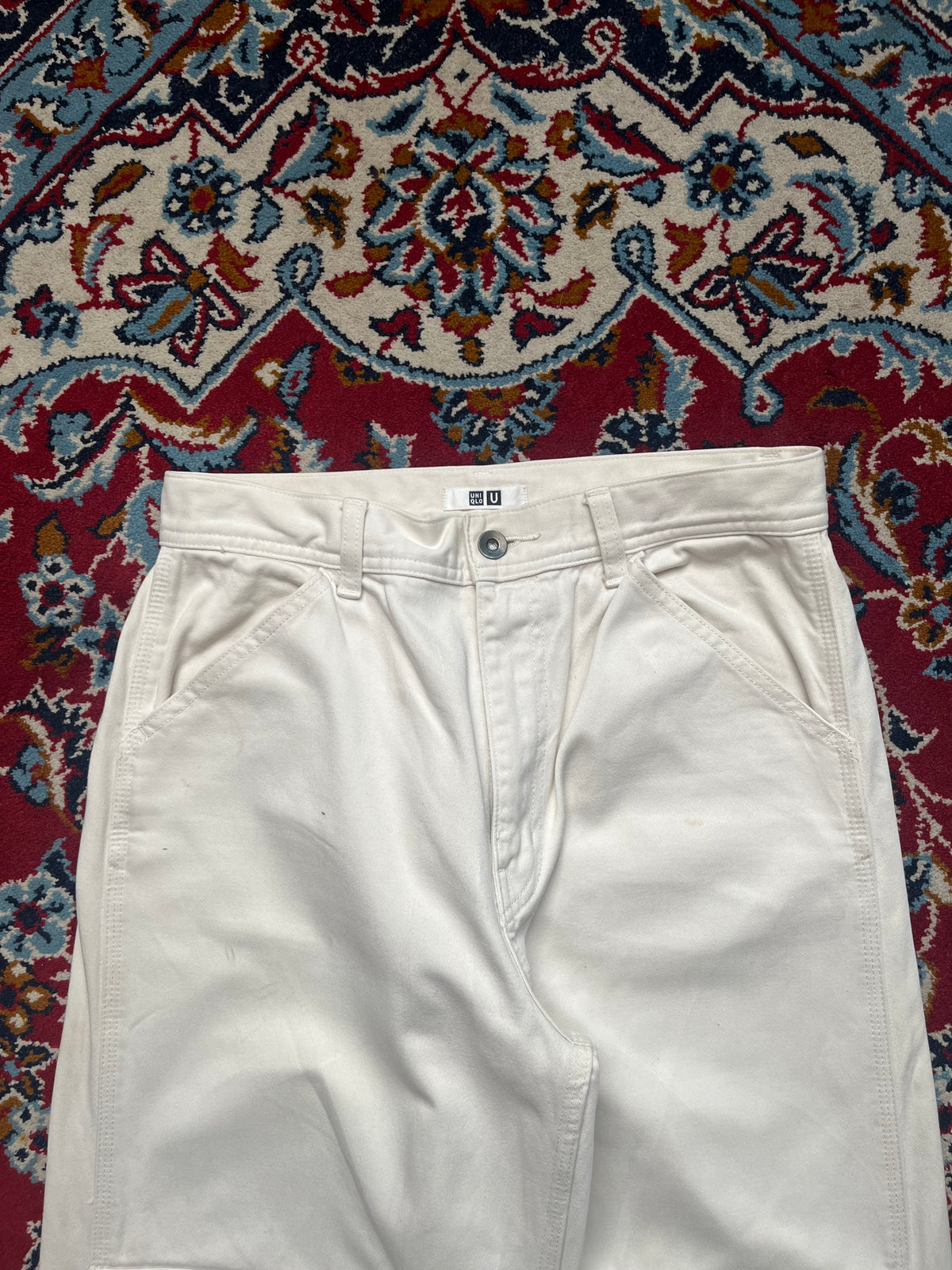 Uniqlo U Christophe Lemaire relaxed fit Off White JEANS - 26