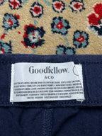 Goodfellow & Co Navy Blue Relaxed Fit Casual Wear Trousers - 32