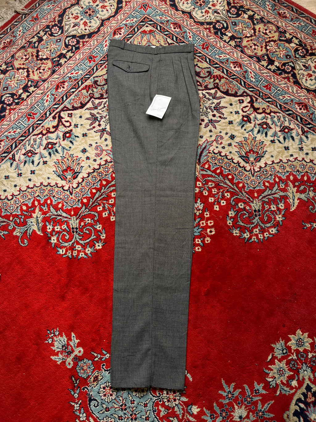 Vintage Pierre d'Arlanc France Pleated Textured Dress Pants - 30