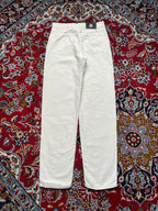 Vintage Versace Jeans Couture Medusa Button Ittierre White Denim JEANS - 30