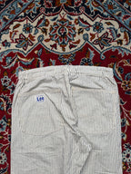 Vintage Lee Hickory Stripe Relaxed Fit Trousers - 28