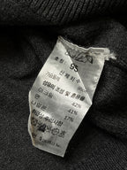 Arnold Palmer Charcoal Grey Acrylic Cotton Blend Knit Polo Shirt - M