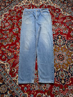 Vintage Levis 618 Orange Tab Straight Fit Light Washed JEANS - 30