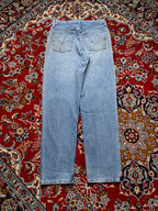 Vintage Levis 618 Orange Tab Straight Fit Light Washed JEANS - 30