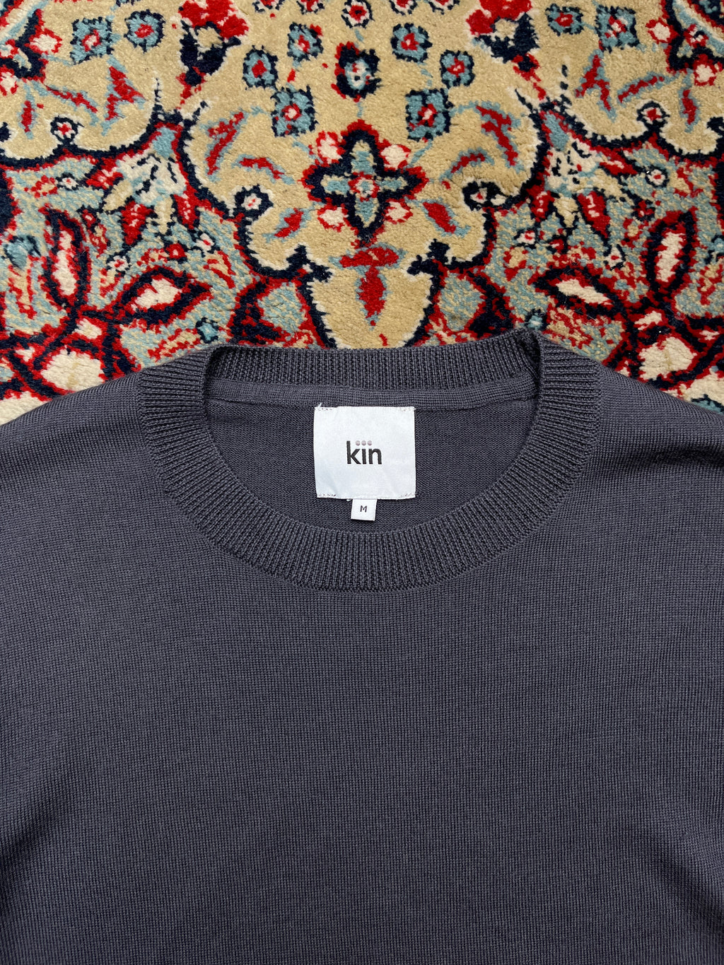 Kin Charcoal Grey Merino Wool Crewneck Sweater - M
