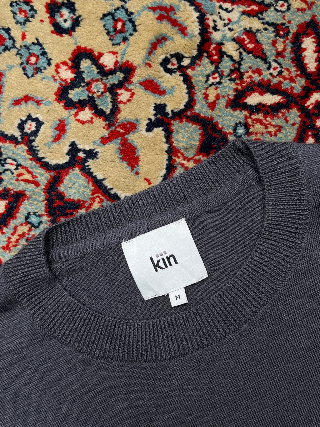 Kin Charcoal Grey Merino Wool Crewneck Sweater - M