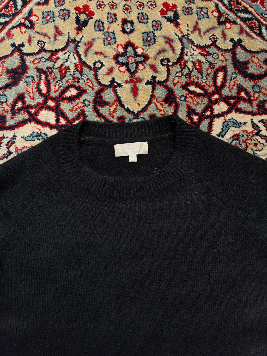 Asterr Outfitters Black Knit Crewneck Sweater - M
