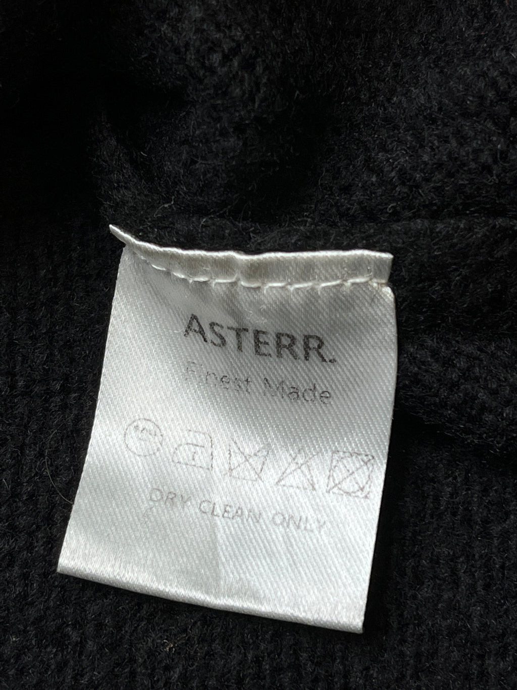 Asterr Outfitters Black Knit Crewneck Sweater - M