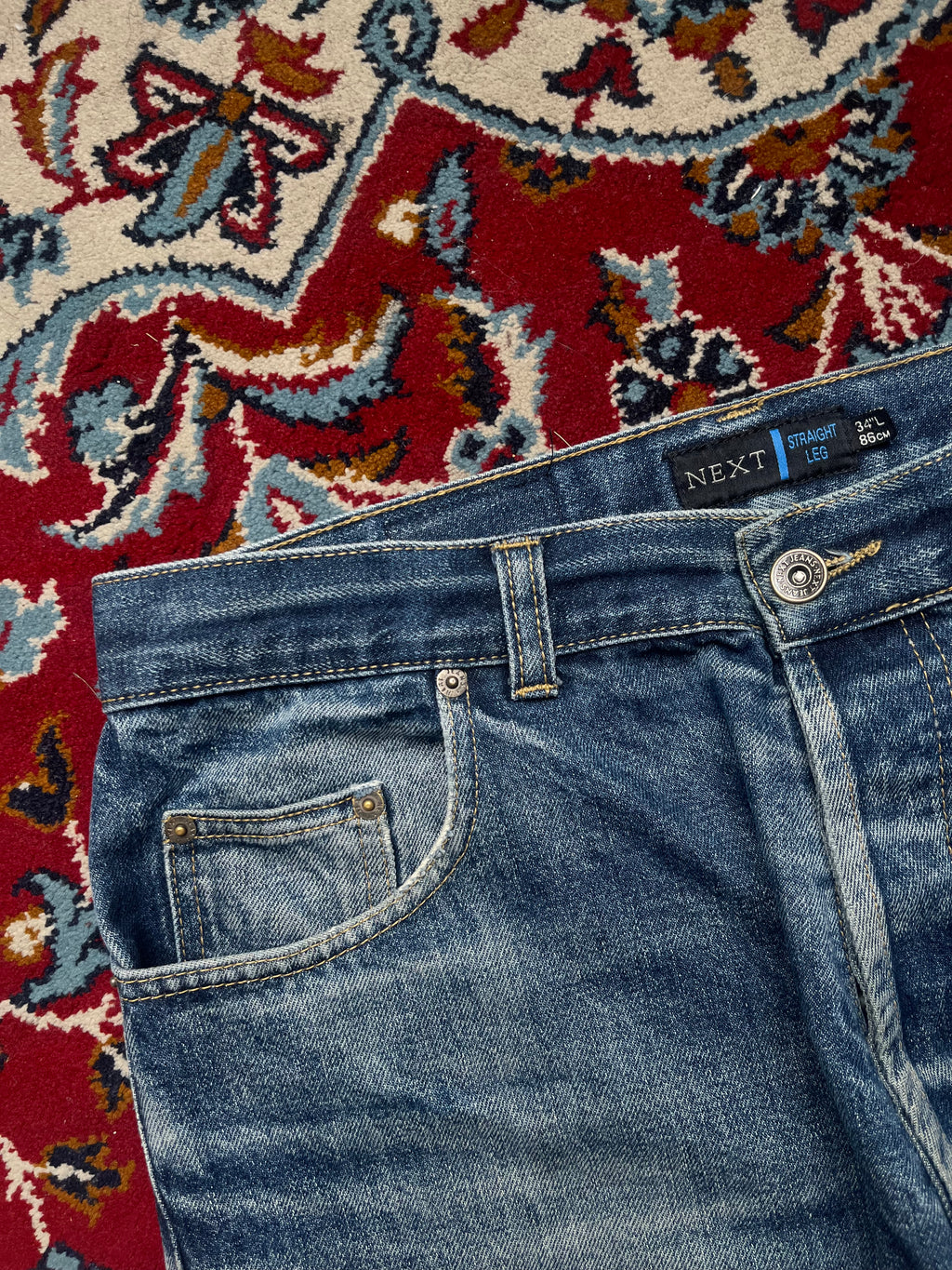 NEXT Straight Fit Medium Washed JEANS - 32