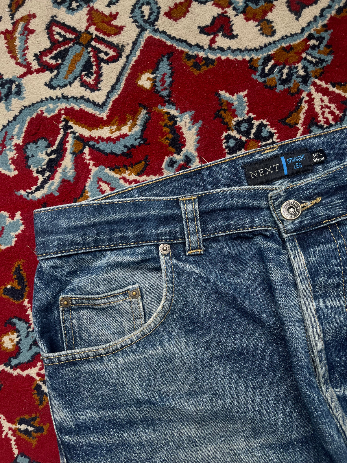 NEXT Straight Fit Medium Washed JEANS - 32
