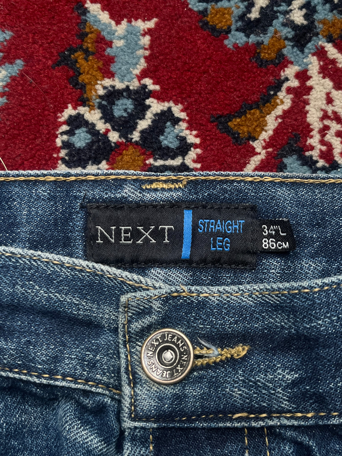 NEXT Straight Fit Medium Washed JEANS - 32