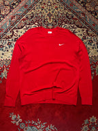 Nike Tiger Woods TW Red Knit Crewneck Golf Sweater - S
