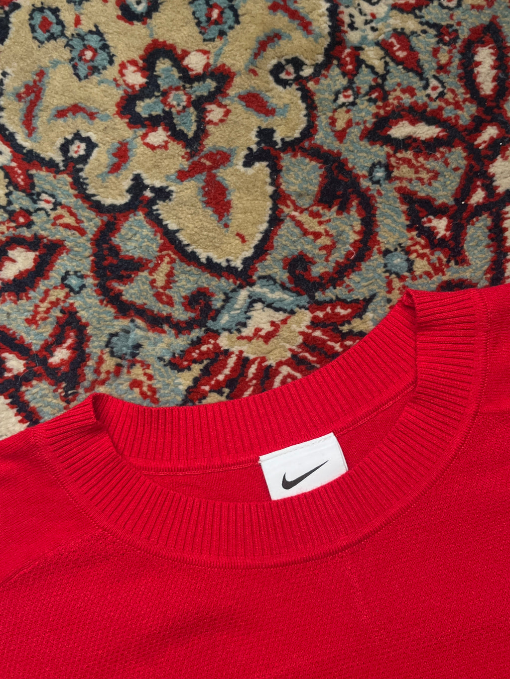 Nike Tiger Woods TW Red Knit Crewneck Golf Sweater - S