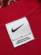 Nike Tiger Woods TW Red Knit Crewneck Golf Sweater - S