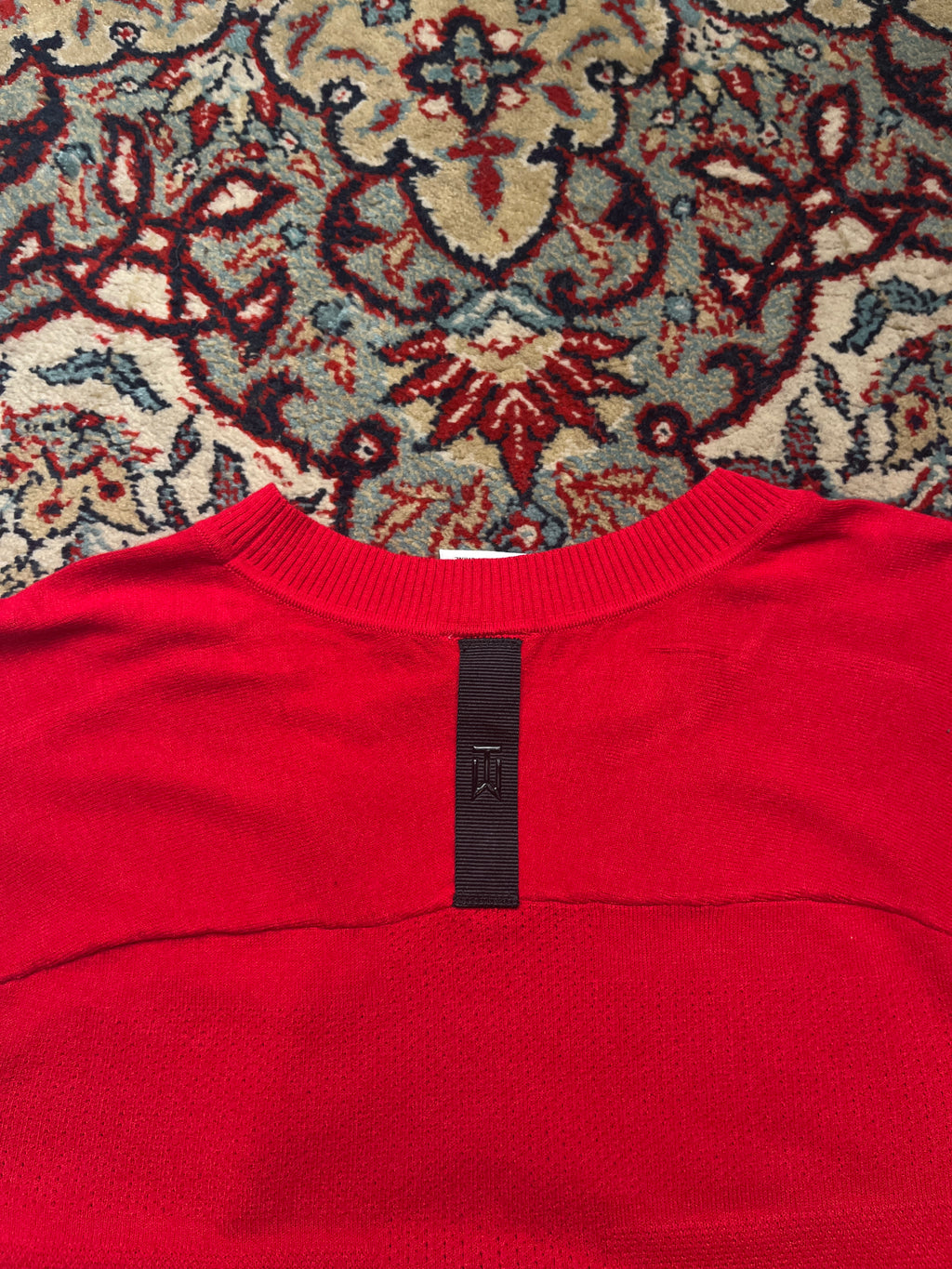 Nike Tiger Woods TW Red Knit Crewneck Golf Sweater - S