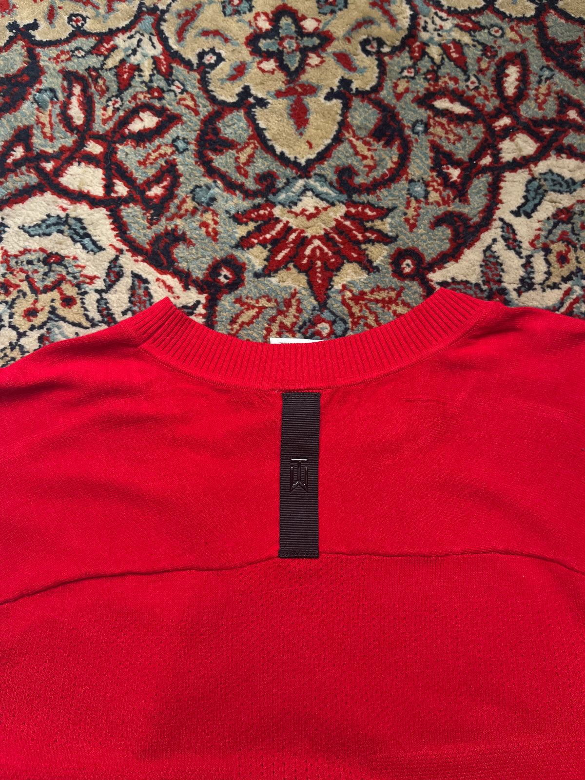 Nike Tiger Woods TW Red Knit Crewneck Golf Sweater - S