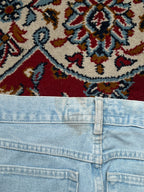 Vintage Wrangler Model 2000 High Rise Straight Fit Heavyweight Light Washed JEANS - 30