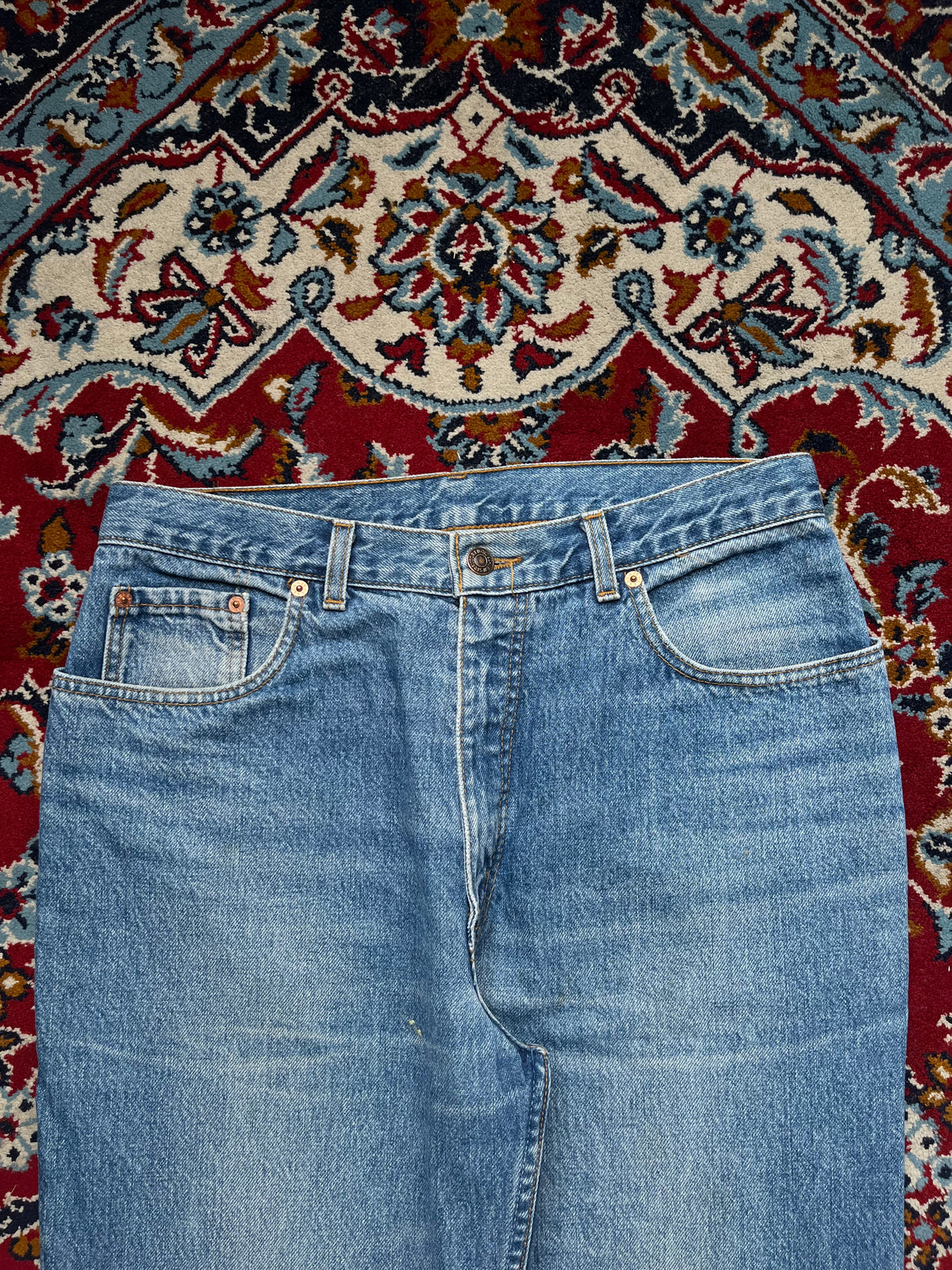 Vintage Levis 726 Orange Tab Medium Washed JEANS - 32