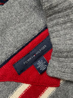 Tommy Hilfiger Striped Lambswool Full Zip Knit Cardigan - M