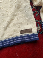 Dale Casual Women Cream Nordic Fair Isle Knit Jacket - M