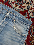 Vintage Levi's 501 Distressed Light Washed Straight Fit JEANS - 32