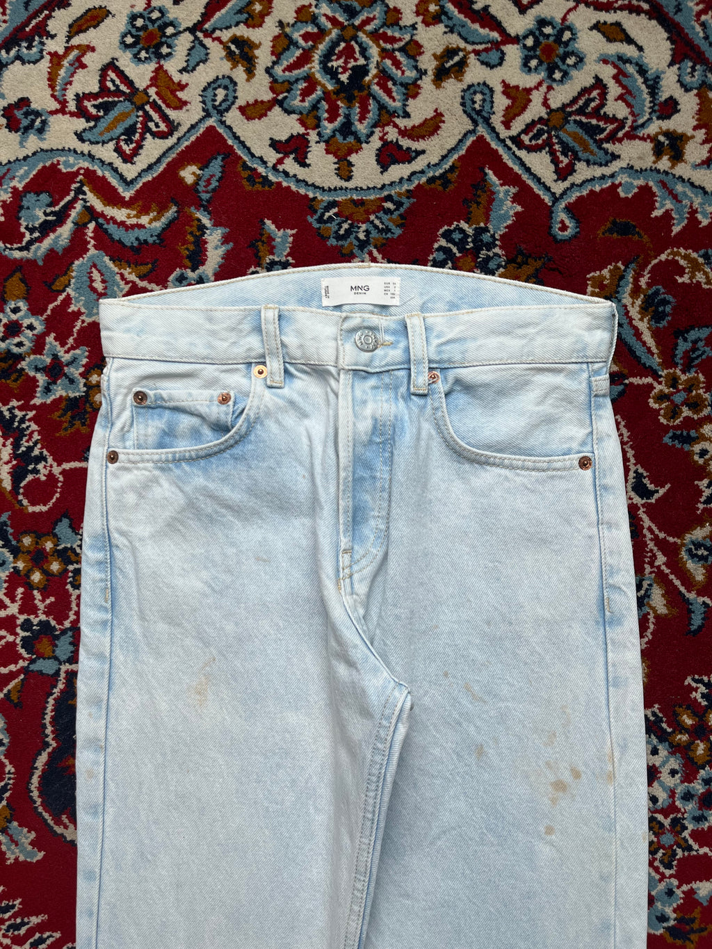 Mango MNG Washed Straight Fit JEANS - 28