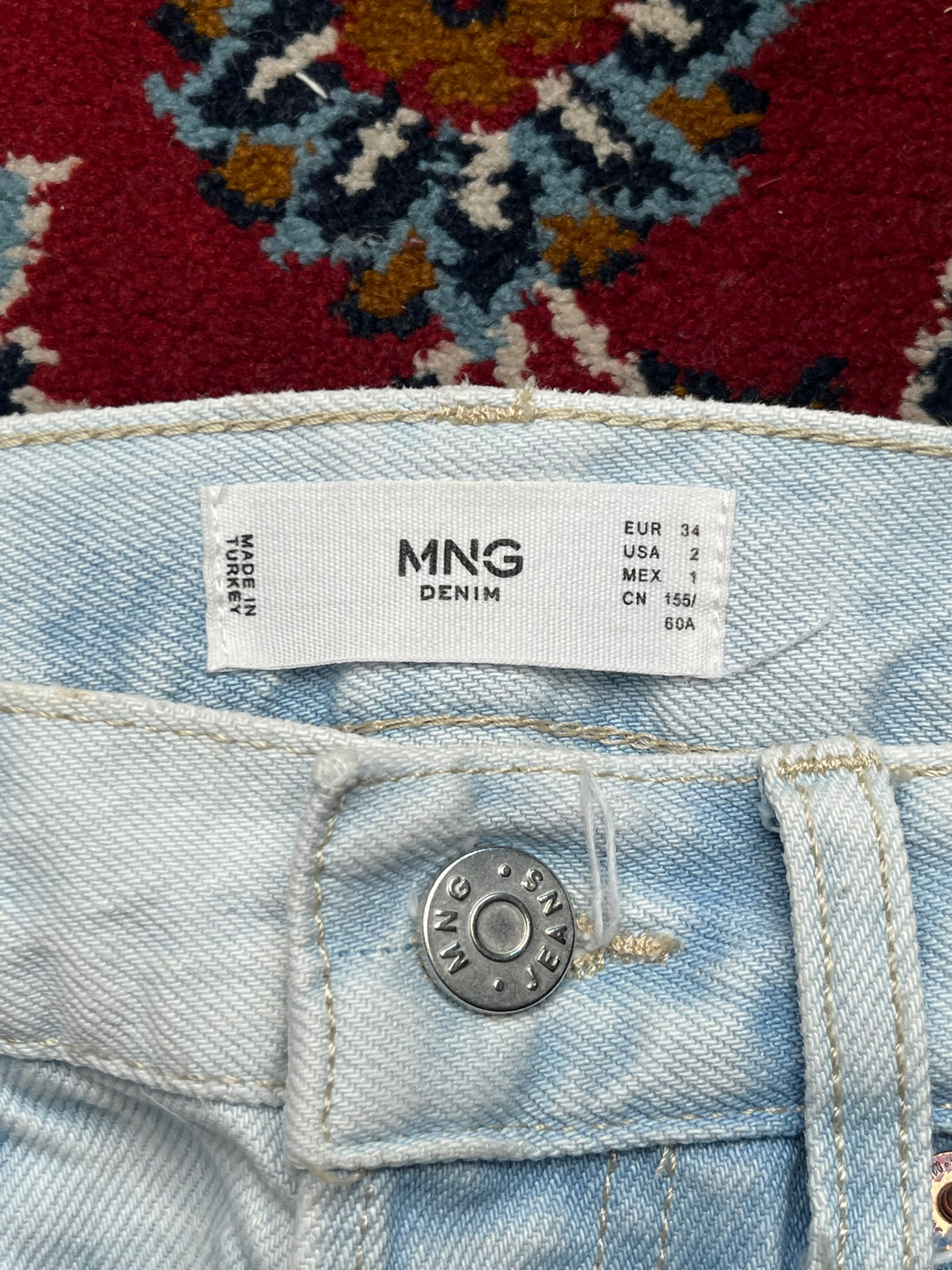 Mango MNG Washed Straight Fit JEANS - 28