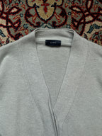 Salon de Liens Light Grey Wool Cashmere Knit Cardigan - L