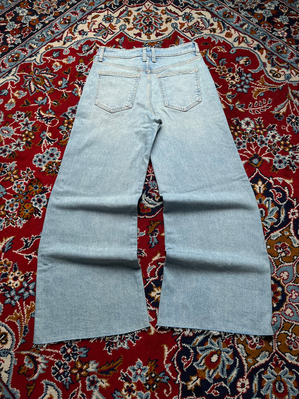 Mango MNG High Rise Baggy Fit Light Washed JEANS - 28
